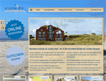 Tablet Screenshot of juister-hof.de